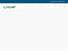 Tablet Screenshot of litcap.com